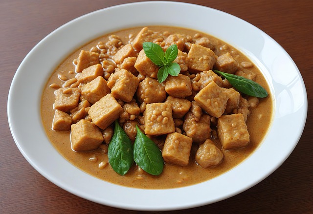 Free ai generated tofu meal illustration