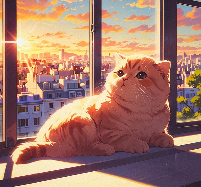 Free ai generated nature cat illustration