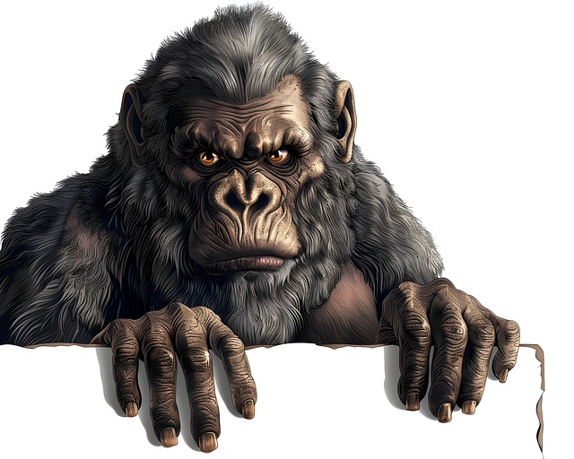 Free ai generated bigfoot sasquatch illustration