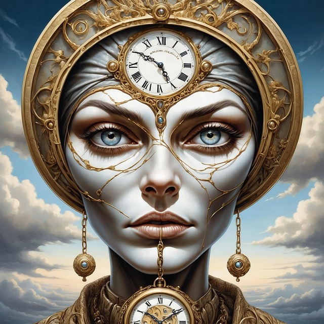 Free ai generated woman time illustration