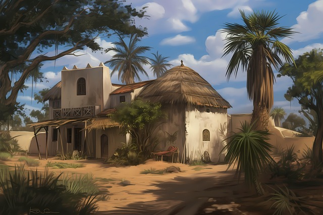 Free ai generated house wall illustration