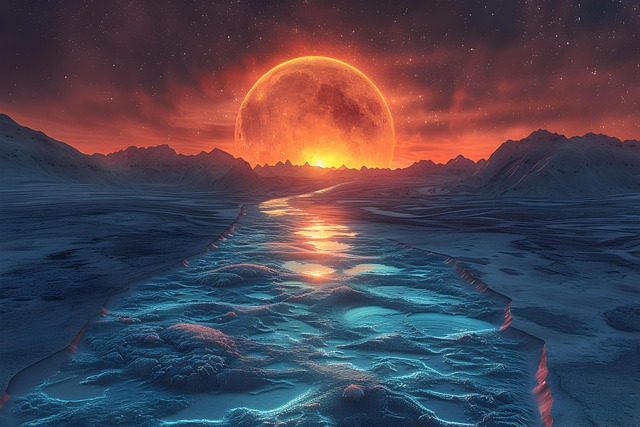 Free ai generated otherworldly planet illustration