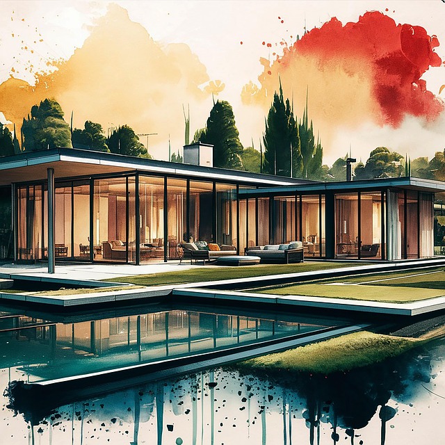 Free arch architecture render illustration