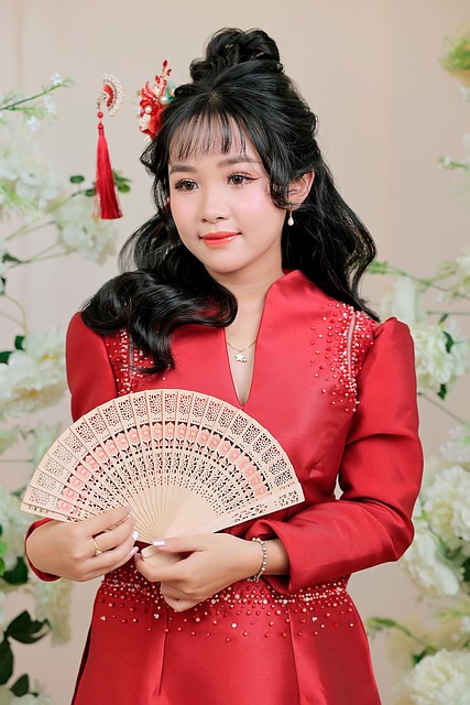 Asiatisch, Frau, Mode, Modell, Schönheit