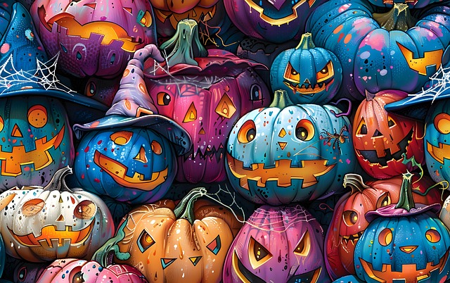 Ai Generiert, Halloween, Kürbis, 3D