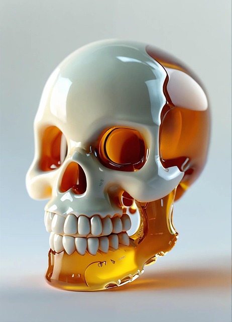 Free horror skull halloween illustration