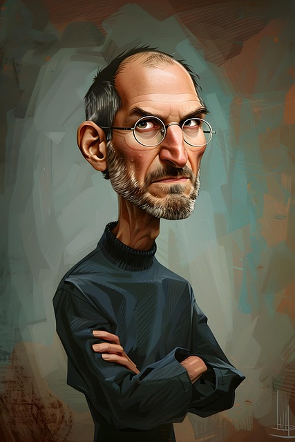 Free ai generated steve jobs man illustration