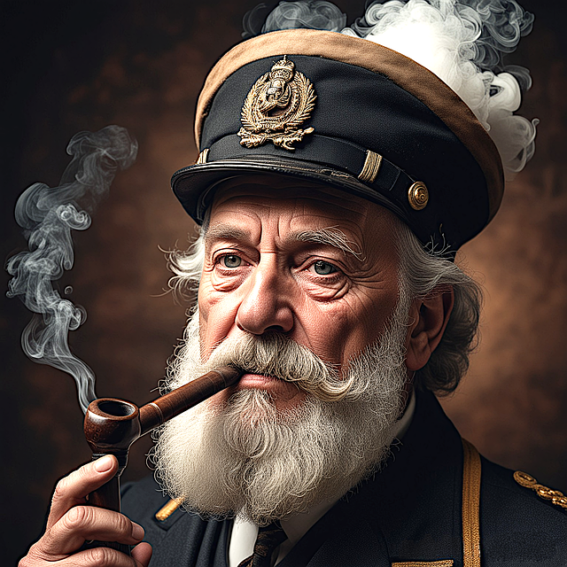 Download free HD stock image of Ai Generated Man Free ai generated man pipe illustration
