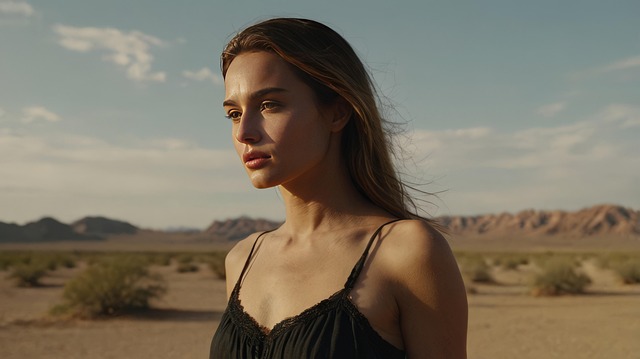 Free woman beauty desert illustration