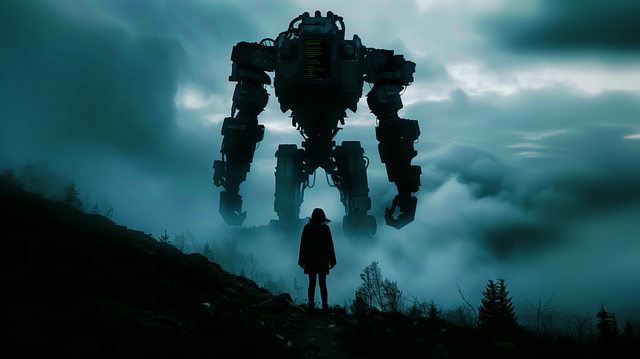 Free robot technology future illustration