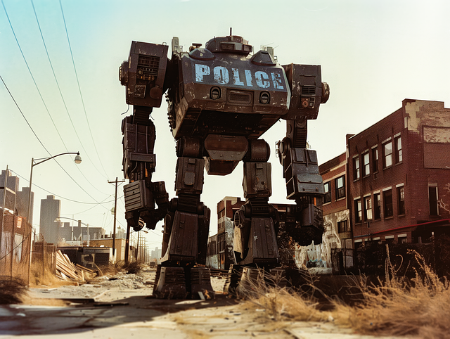 Free robot technology future illustration