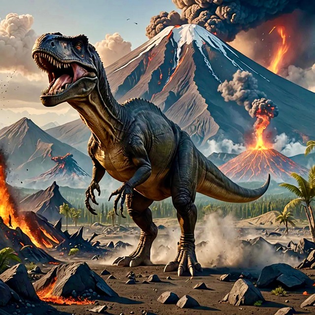 Download free HD stock image of Ai Generated Nature Free ai generated nature t rex illustration