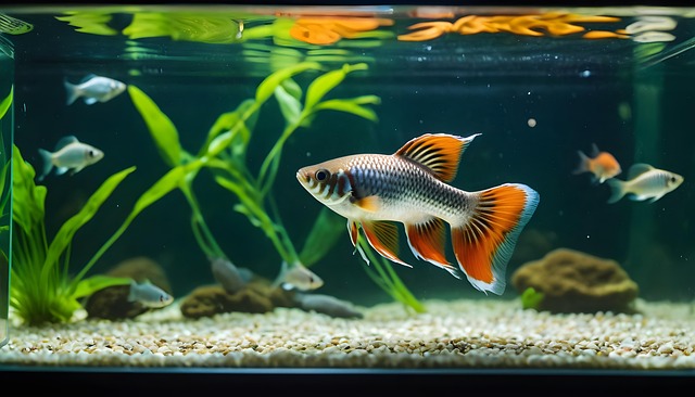 Acuario, Guppy, Submarino, Agua