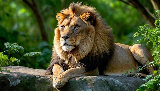 Free ai generated lion big cat illustration