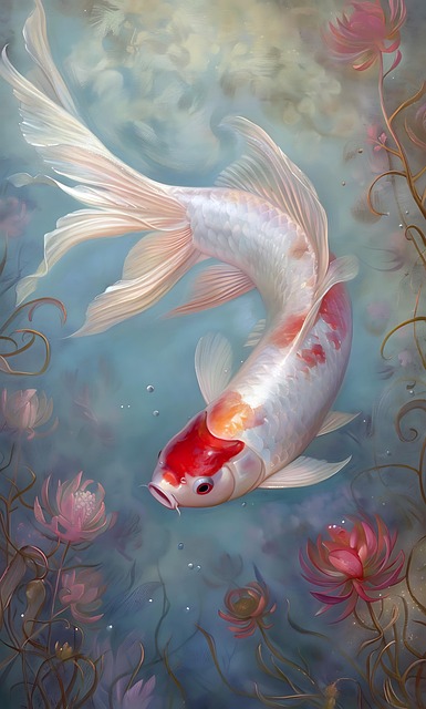 Koi, Peşte, Apă, Graţios, Elegant