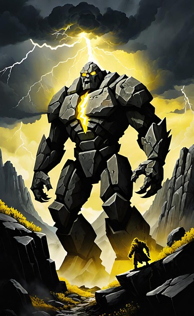 Free ai generated golem giant illustration