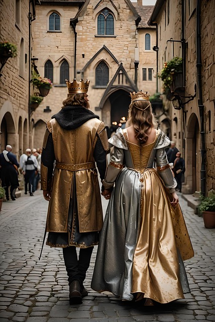 Free ai generated couple king illustration