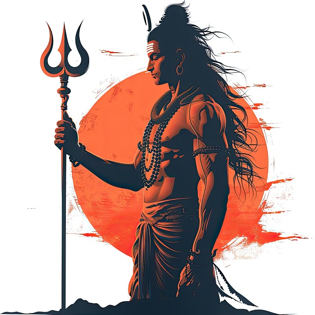 Free shiva illustration hindu god indian art illustration