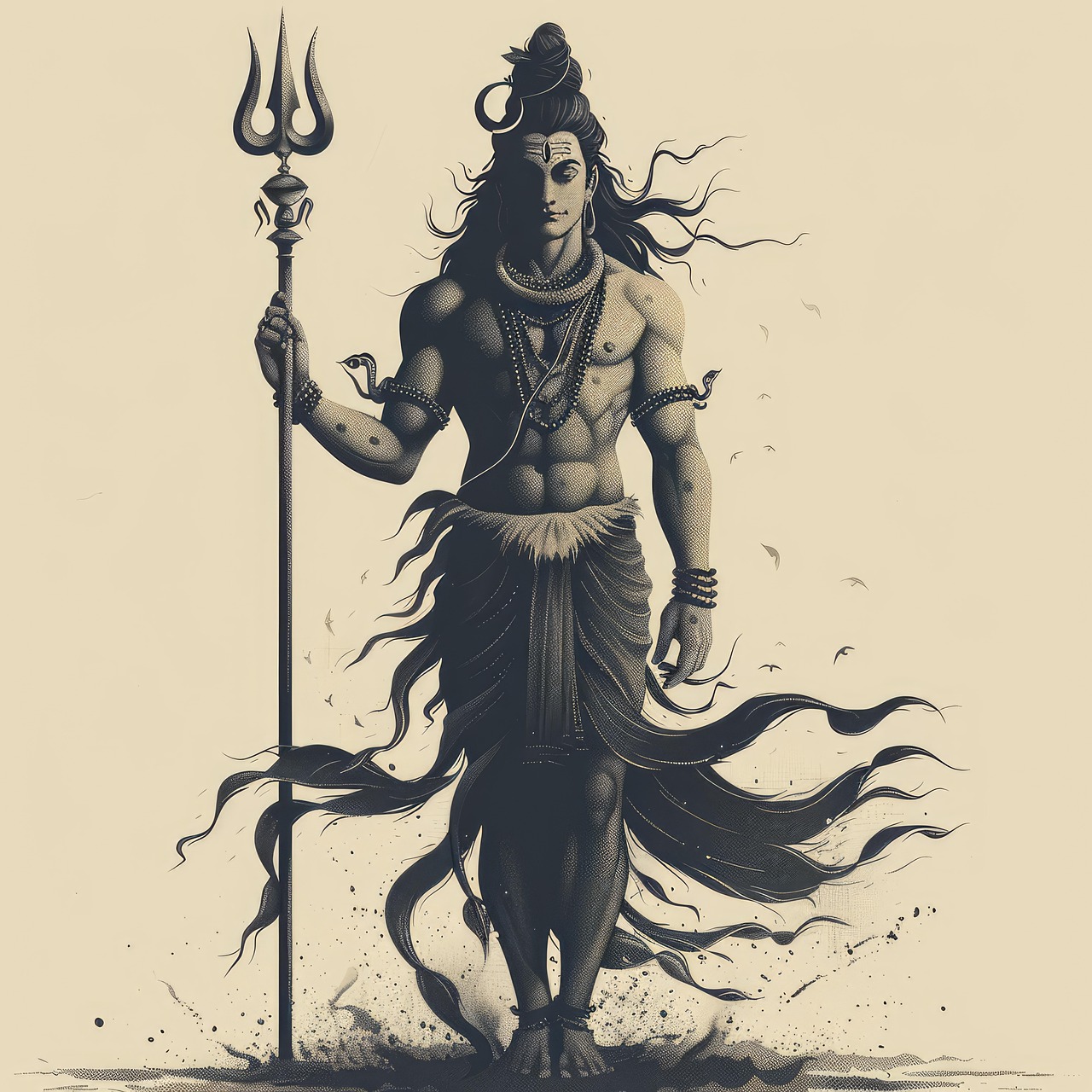 Download Shiva Illustration, Hindu God, Indian Art. Royalty-Free Stock ...