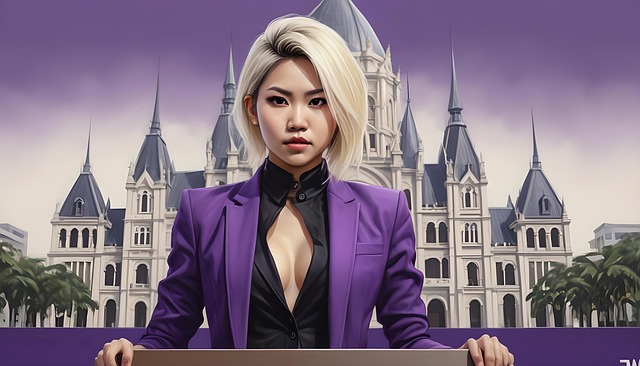 Free spokesperson portrait model illustration