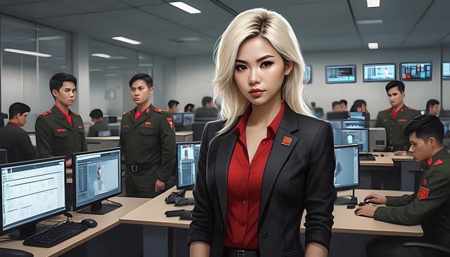 Free spokesperson portrait model illustration