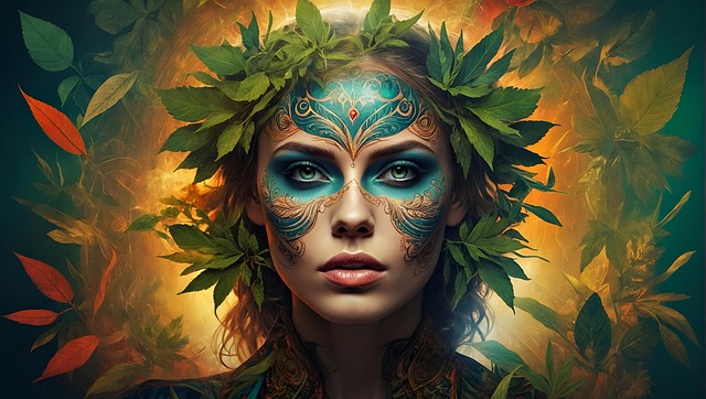 Free ai generated woman hemp illustration