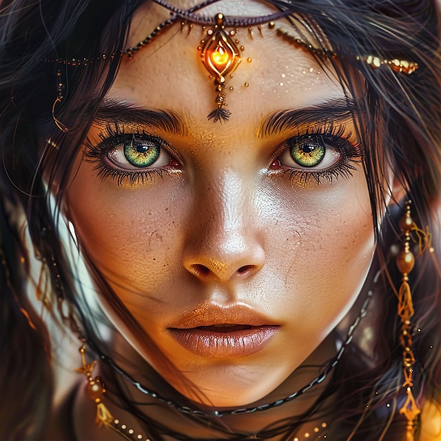 Mujer, Belleza, Glamour, Niña, Rostro