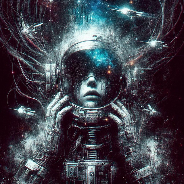 Free astronaut deep space space illustration