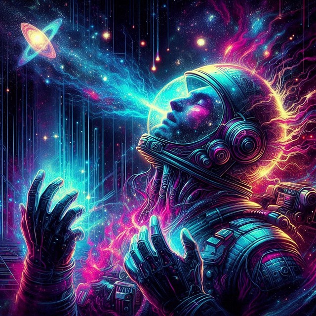 Free astronaut deep space space illustration