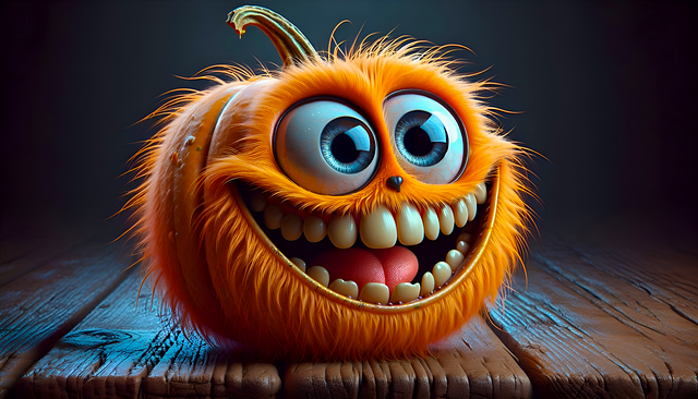 Download free HD stock image of Ai Generated Pumpkin Free ai generated pumpkin monster illustration