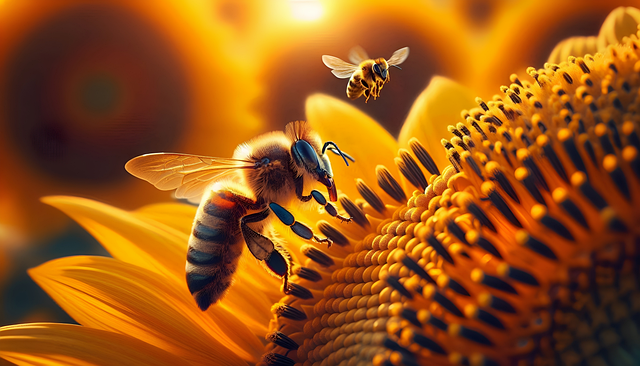 Generato Dall'Ai, Api, Girasole