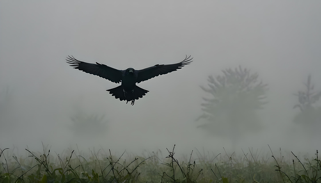 Free ai generated nature crow illustration