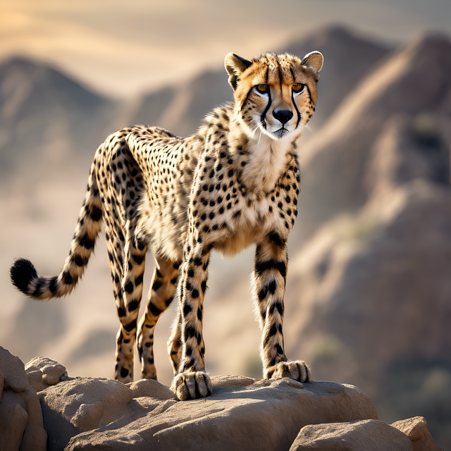 Free animal cheetah feline illustration
