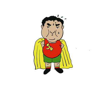 Free Man Cartoon illustration and picture