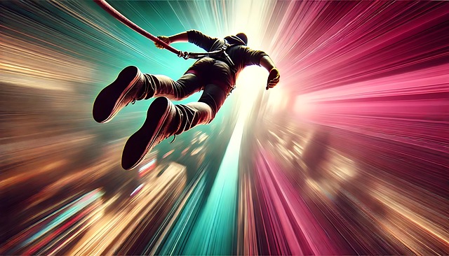 Free ai generated bungee jump illustration