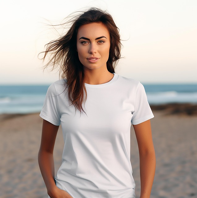 Mulher, Natureza, Camisa, Modelo, Tee