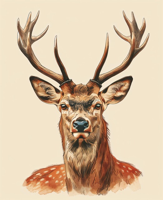 Free animal deer mammal illustration