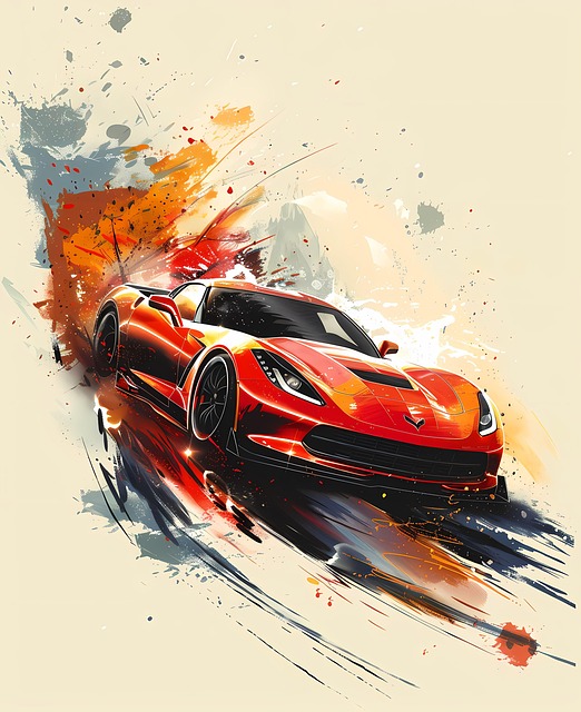 Free automobile dare sports car illustration