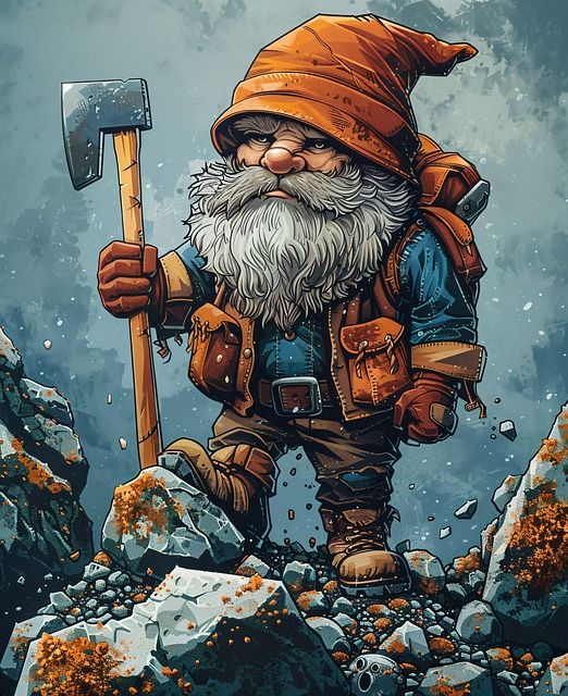Free dwarf imp mine illustration