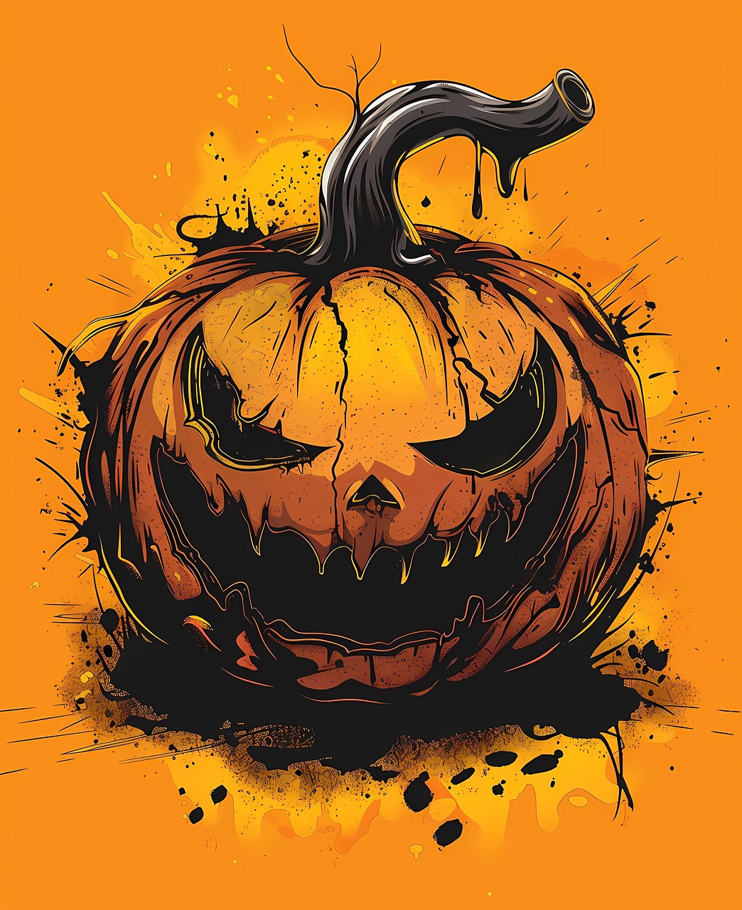 Halloween Gartenflagge Mit Waschbär & Kürbis – Doppelseitig, Wetterfest
