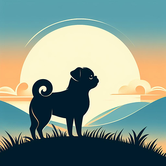 Free Pug Dog illustration and picture