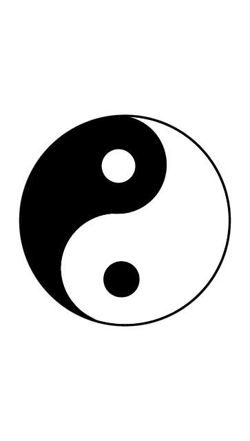 Free circle yinyang karma illustration