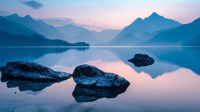 Free Ai Generated Lake illustration and picture