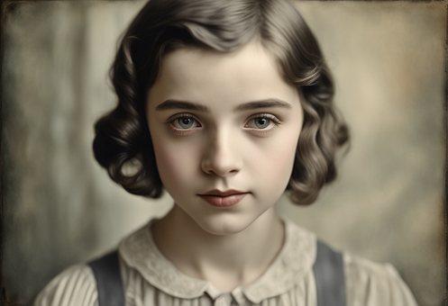 Free Girl Antique illustration and picture