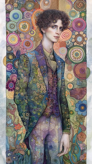 Free ai generated man suit illustration