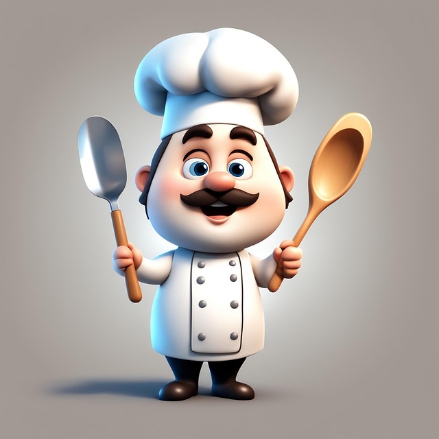 Free cutechicken chefillustration cartoonvector illustration