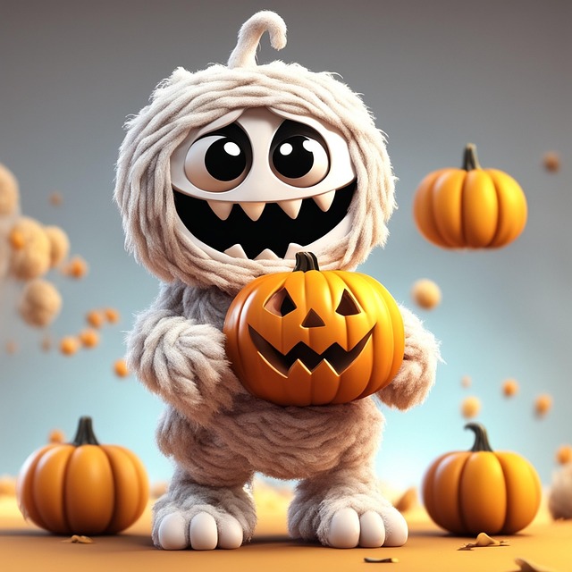 Free cuteghost moonicon cartoonvector illustration