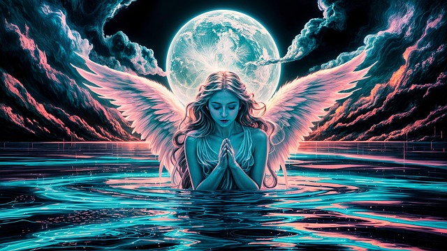 Free ai generated angel ethereal illustration