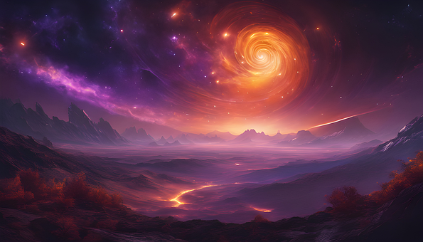 Free Ai Generated Galaxy illustration and picture