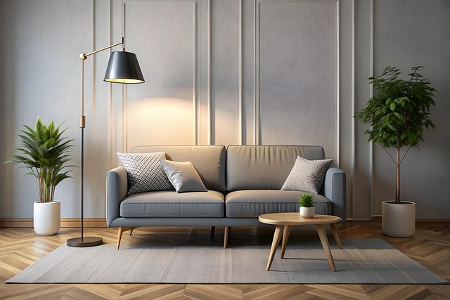 Free ai generated interior sofa illustration